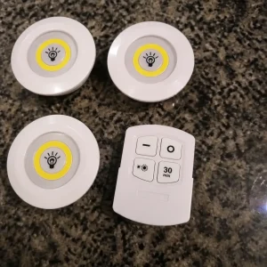 چراغ زیر کابینتی ریموت دار اورجینال مدل 3in1 بسته 3 عددی با تایمر و کنترل بی‌سیم - 2