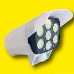 چراغ خورشیدی اورجینال طرح دوربین مداربسته مدل Pr-Cam | چراغ امنیتی سنسوردار - تصویر 7