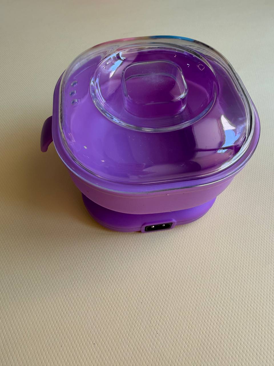 دستگاه ذوب وکس سیلیکونی تاشو Wax Warmer | اپیلاسیون تمیز در خانه در ۷ دقیقه کاسه سیلیکونی جداشونده وکس