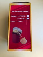 خرید و قیمت دستگاه پاپ کورن ساز برقی بدون روغن مینی جوی MiniJoy اورجینال توان ۱۲۰۰ وات با سیستم هوای گرم - تصویر 4
