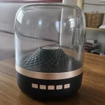 اسپیکر بلوتوثی و چراغ خواب کریستالی دکوراتیو رومیزی مدل BIG DIAMOND با رقص نور هوشمند RGB اورجینال - تصویر 2