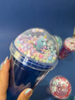 ماگ اسموتی چراغ دار LED دوجداره نشکن نی دار اورجینال وارداتی مدل اکریلیک - تصویر 2